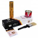 Berger iPaint DIY Enamel Painting Kit- Gold (200 ml Luxol Hi Gloss Enamel Paint, 2 Brush, Sand Paper)- Multicolor...