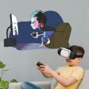 Berger iPaint DIY Wall Stickers Boy Videogame for Home Décor (24X18), Multicolor (F0004W0991001000)...