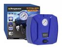 Bergmann Striker Compact & Portable Car & Bike Tyre Inflator | 12V DC, 120W, 100% Copper Motor | High Precision Metal Gauge | Braided Hose | LED Light | Blue...