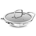 Bergner Argent Samsara Triply Non-Stick 21cm Diameter Appachetty with Glass Lid...