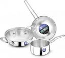 BERGNER BE Essentials Triply 4 Pcs Set of 22cm Kadai, 22cm Frypan...
