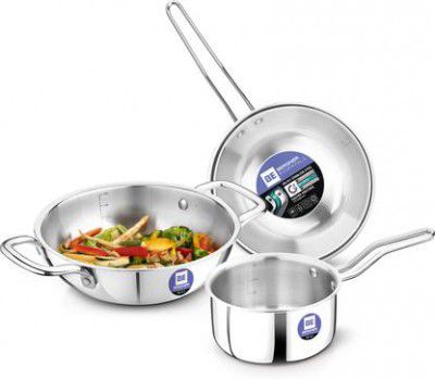 BERGNER BE Essentials Tripro Triply (Stainless Steel, 3 - Piece)