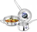 BERGNER BE Essentials Tripro Triply (Stainless Steel, 3 - Piece)...