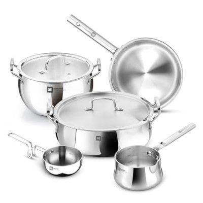 Bergner BE Essentials TriPro Tri-Ply 7 Pcs Cookware Set