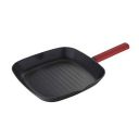 Bergner Essence Forged Aluminium Nonstick Square Grill Pan, 28 cm, Induction Base...