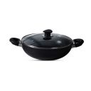 BERGNER Essential Plus 5-Layer Non-Stick 20cm Kadai with Glass Lid, 2.3 L Kadhai, Consumes Less Oil...
