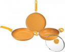 BERGNER Induction Bottom Non-Stick Coated Cookware Set  (Aluminium, 4 - Piece)...