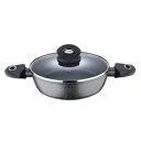 Bergner Orion NonStick 24 cm Shallow Kadai, Glass Lid, 2.3 L Capacity...