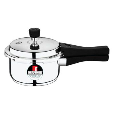 Bergner Sorrento Stainless Steel 2 Litres Outer Lid Pressure Cooker