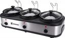 Bergner Supreme Electric Cooker 320W, 3x1.5 L for Low & High Temperature Food Warming/Slow Cooking, Ceramic Pot with Glass Lid, Body Stainless Steel, Pot & Lid Dishwasher Ready, Cool Touch Handling...
