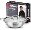 Swiggy Instamart Loot : Bergner TriPro Tri-Ply Stainless Steel Kadai with Lid (24cm, 3.1 L, Induction Bottom)...