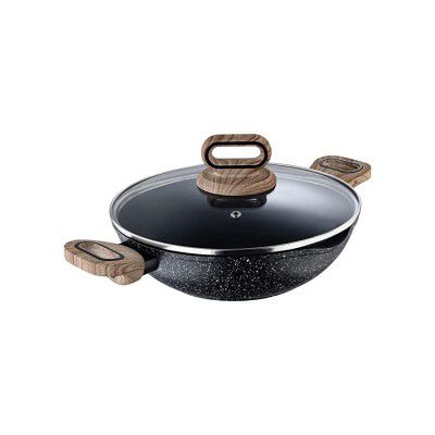 BERGNER Ultimate Non-Stick Kadai with Glass Lid 24 cm