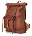 Berliner Bags Vintage Leather Backpack Leeds, Large Waterproof Bookbag for Men and Women...