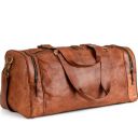 Berliner Bags Vintage Leather Duffle Bag Bergen for Travel or the Gym, Overnight Bag for Men and Women - Brown (Cognac)...