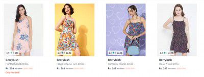 Upto 87% Off Berrylush Dresses | Start @ 223