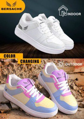 BERSACHE  Lightweight Casual Walking Running Gym, Daily use Shoes with High Quality Sole Running Shoes For Men  (White)