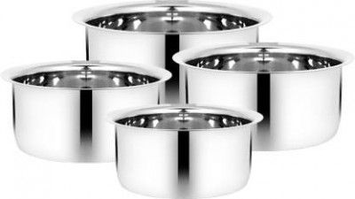 BERTOL KITCHENWARE Cookware Set (Stainless Steel, 4 - Piece)