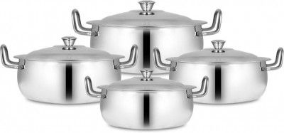 BERTOL KITCHENWARE Cookware Set Stainless Steel 4 - Piece