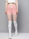 Besiva Women Pink Solid Regular Fit Hot Pants...
