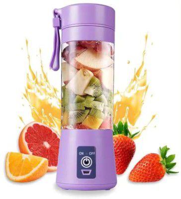 Best 6 Blade Portable Electric Mini USB Bottle Juicer Blender (Multi Colour) PACK OF 1