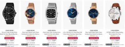 Best Deals on Analogue Watches up to 88% off