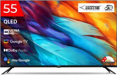 BESTON (55 inch) QLED Ultra HD (4K) Smart Google TV 2025 Edition (BS55UGTV)