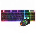 Bestor RGB Gaming Keyboard and Mouse Combo Silent Keys Multi-Color LED Backlight Lightweight Ergonomic ...