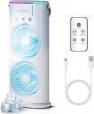 Bestor Table Air Cooler with RGB Light Portable USB Cooler & Mist Fan Cooling Pad  (White)...