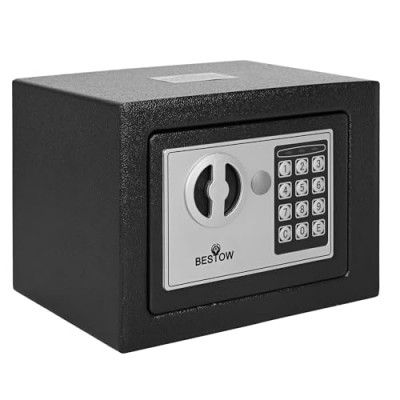 BESTOW Digital Electronic Safe Locker/Box For Home, Shops And Office For Jewellery Money Valuables (Black)
