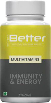 Better Nutrition Multivitamin with Biotin & Essential Minerals | Better Immunity | Better Health  (60 Tablets)