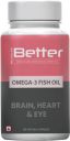 Better Nutrition Omega 3 Fish oil for brain, Heart and Eye Health | Premium EPA and DHA  (60 Capsules)...