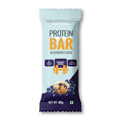 BetterBite Blueberry Fudge Protein Bar 60gm (Pack of 12)