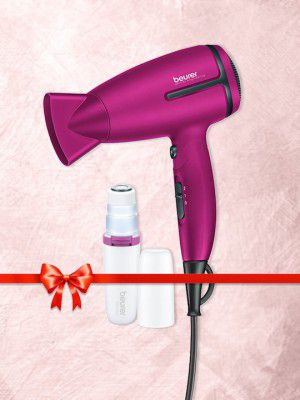 beurer 1600 Watt Travel Hair Dryer & Satin Skin Facial Hair Remover Combo