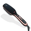 Beurer HS 60 hair straightening brush 45 watt with Variable temperature settings (120-200°C) for personalised use with every hair type | Ceramic coating | Ion technology | 3 years Warranty, Black...