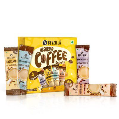 Bevzilla 48 Instant Coffee Powder Sachets (48 X2 Gram Sachets)