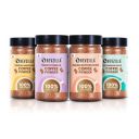 Bevzilla 75 Grams X 4 Flavoured Instant Coffee Powder Pack of Colombian Gold, Turkish Hazelnut, French Vanilla & English Butterscotch | 75 Gms Each...