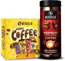 Bevzilla Classic Strong Coffee (200g) X Assorted Instant Coffee Powder Sachets (48X2g) Instant Coffee...