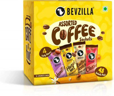 Bevzilla Instant Coffee Powder - 48 Sachets Box