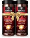 Bevzilla Pack of 2 100% Arabica Instant Premium Classic Strong Coffee Powder Instant Coffee...