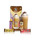 Bevzilla Premium Glass & 24 Flavoured Coffee Sachets Box | Makes 24 Cups Of Coffee| Butterscotch, Classic, French Vanilla & Turkish Hazelnut Flavour| Preimum Gift Box| Strong Coffee...