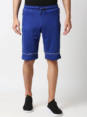 Bewakoof Men Blue Mid-Rise Regular Shorts