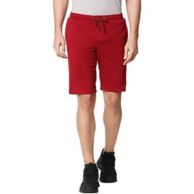 Bewakoof Men Dark Maroon Casual Short
