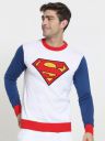 Bewakoof Men White & Blue Superhero Printed Pullover...