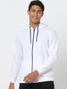 Bewakoof Men White Solid Hooded Sweatshirt...