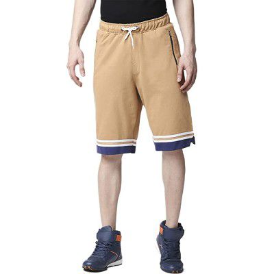 Bewakoof Mens Plain Varsity Shorts