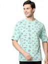 Bewakoof Men's Typography 100% Cotton T-Shirt - Oversized Fit, Round Neck, Half Sleeves...