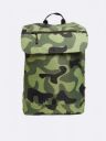 Bewakoof Unisex Green & Black Camouflage Backpack...