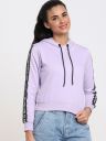 Bewakoof Women Purple Hooded Sweatshirt...