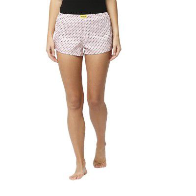 Bewakoof Womens Regular Fit Polka Dot Cotton Boxer
