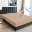 BeyBee 100% Waterproof Premium Cotton Terry Mattress Protector (Size-75 * 72, Beige)...
